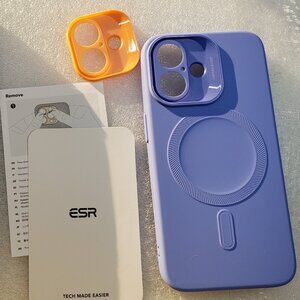 ESR MagSafe Soft Case Lavander Blue Clear Cloud Series For Iphone 16 Regular